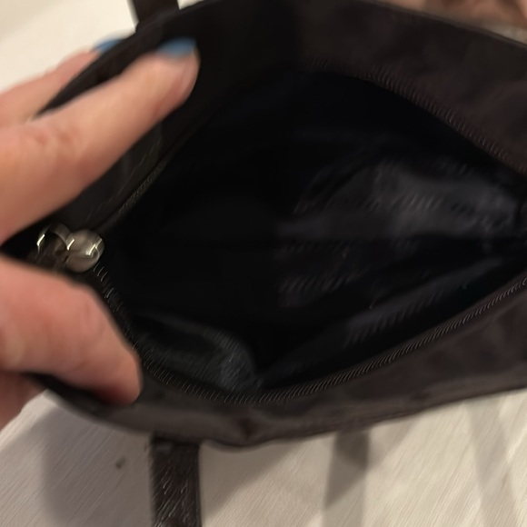 Brown nylon Prada mini with double leather handles - Picture 7 of 7